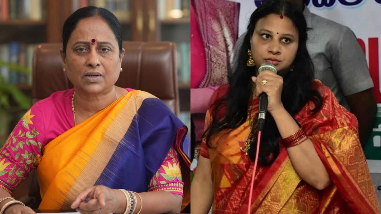 Telangana minister sacked after her daughter's remarks against CM 