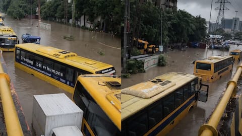 Gurugram's rules banning school buses on flooded roads backfires 