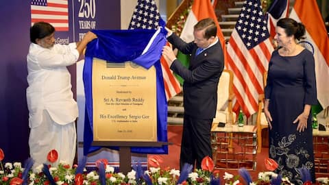 Hyderabad gets road named after Trump 