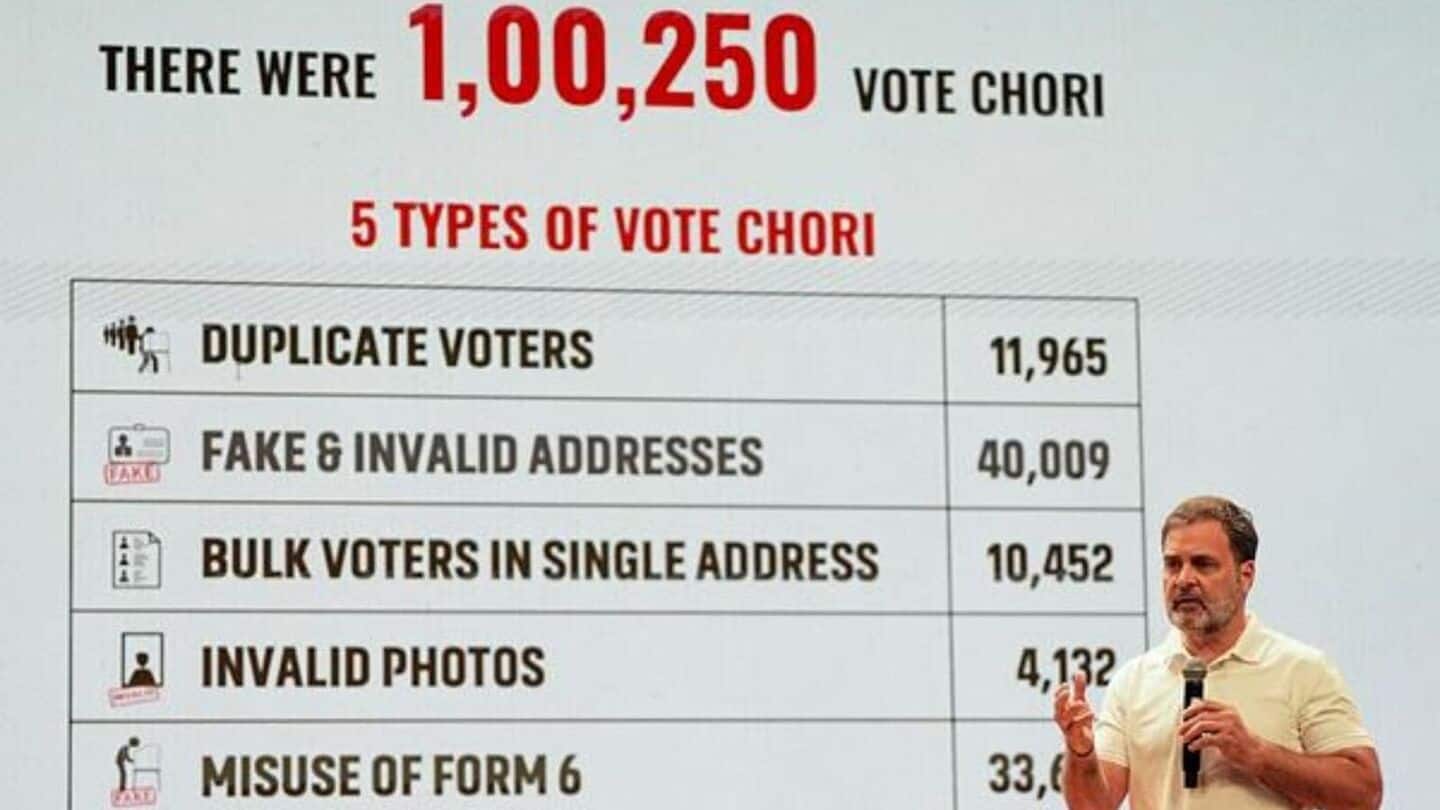 Bengaluru Police probe 'vote chori' claims after Rahul Gandhi's presser