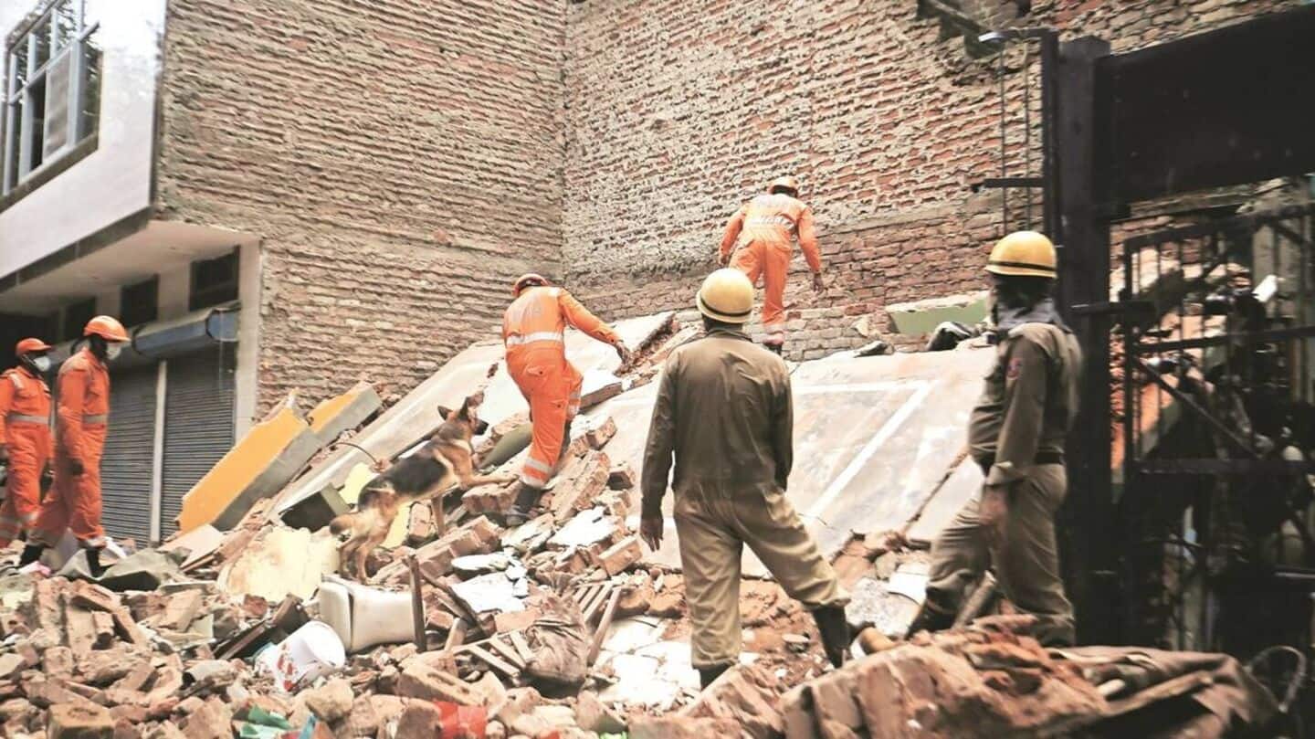 4 dead after building collapses in Delhi; 10 still trapped 4 dead after building collapses in Delhi; 10 still trapped