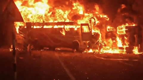 12 killed after bus, lorry collide in Andhra Pradesh