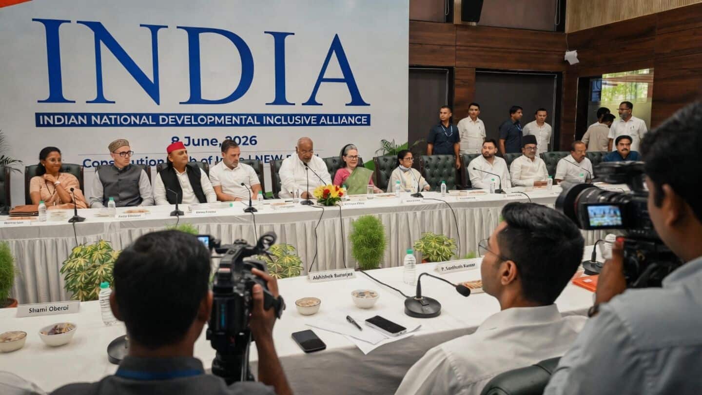 INDIA bloc meeting today: anti-SIR protest, CEC's resignation on agenda 