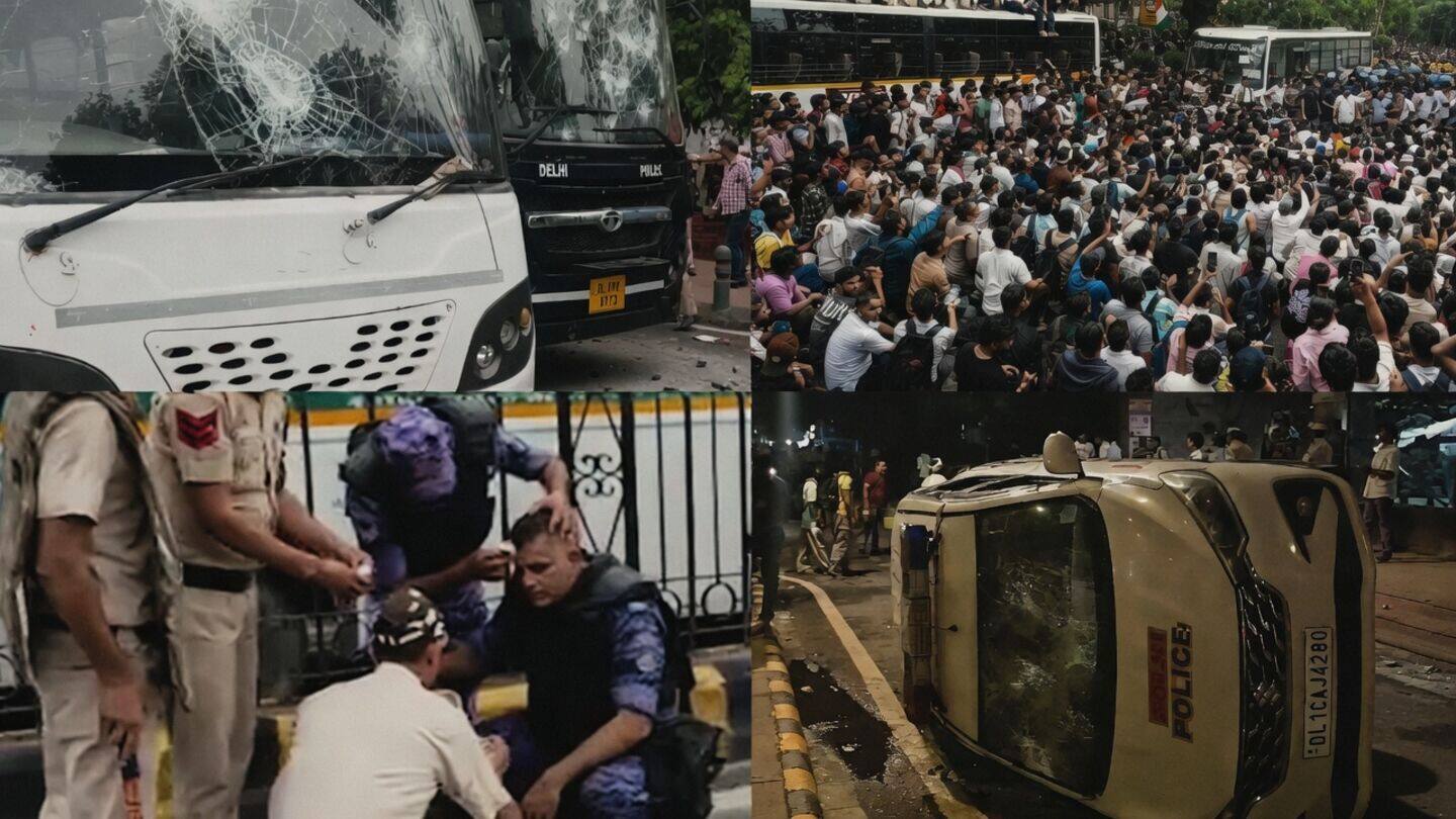 CJP protest march violence: Delhi Police register 5 FIRs 