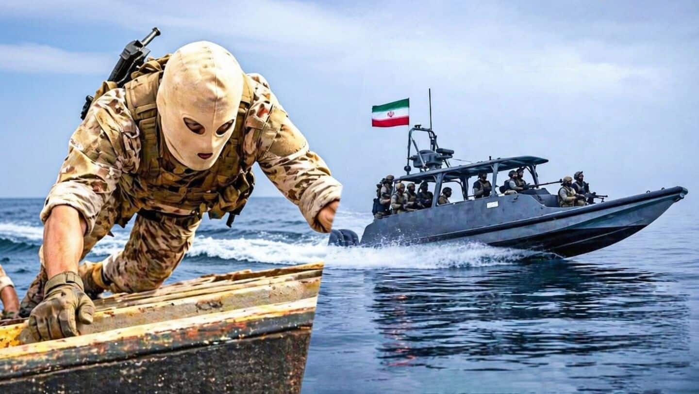 Iran seizes India-bound ship; video shows masked men climbing vessel