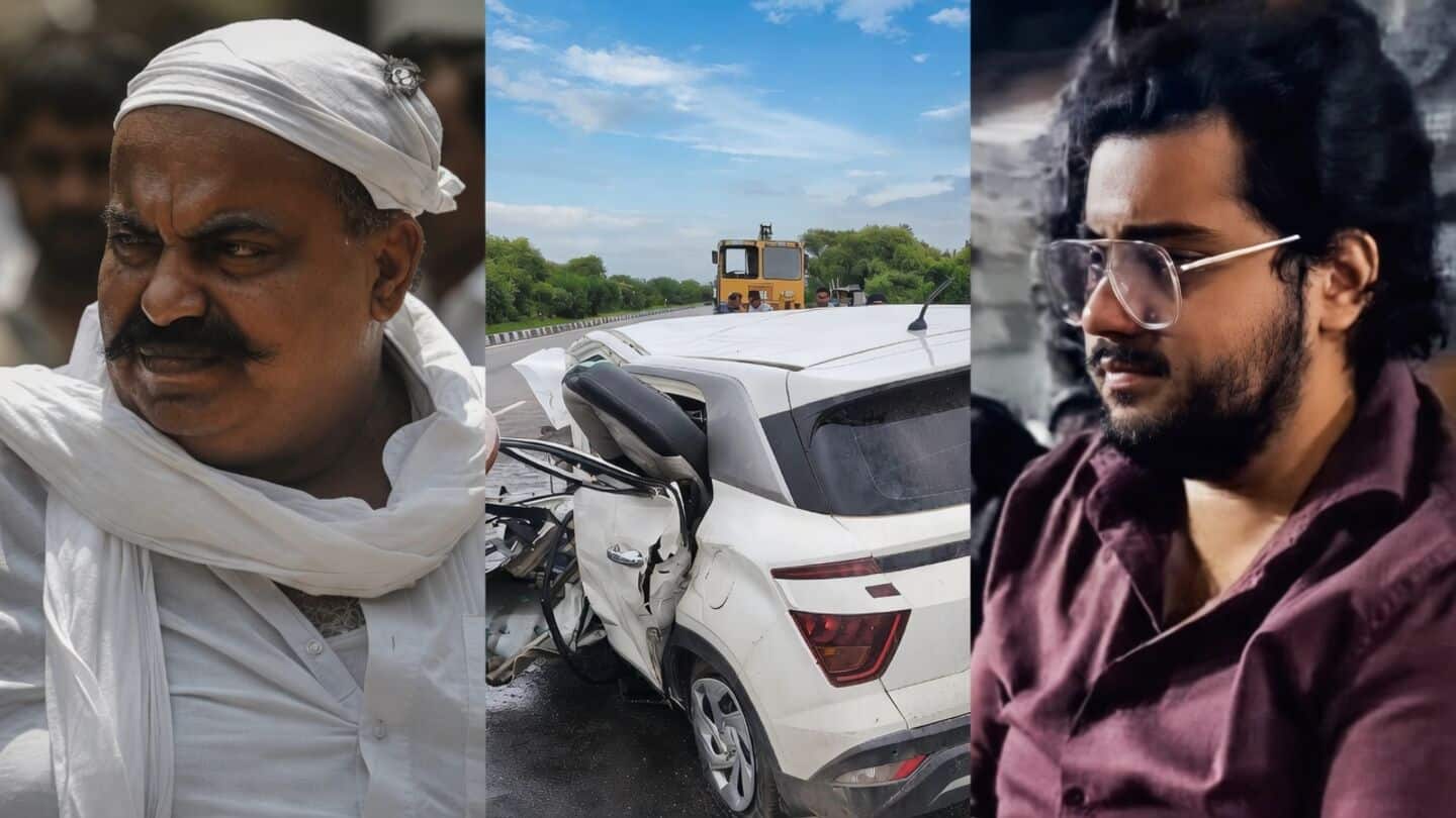 What caused gangster Atiq Ahmed son's fatal crash