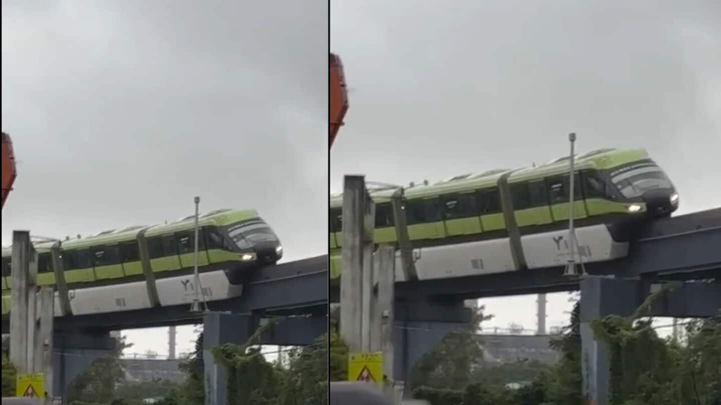 Video: Mumbai monorail stops mid-ride due to technical snag  