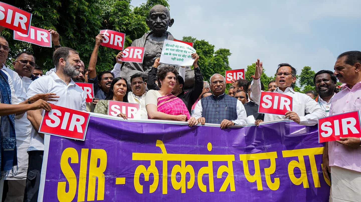 Rahul Gandhi, other opposition leaders, protesting 'vote chori' detained  