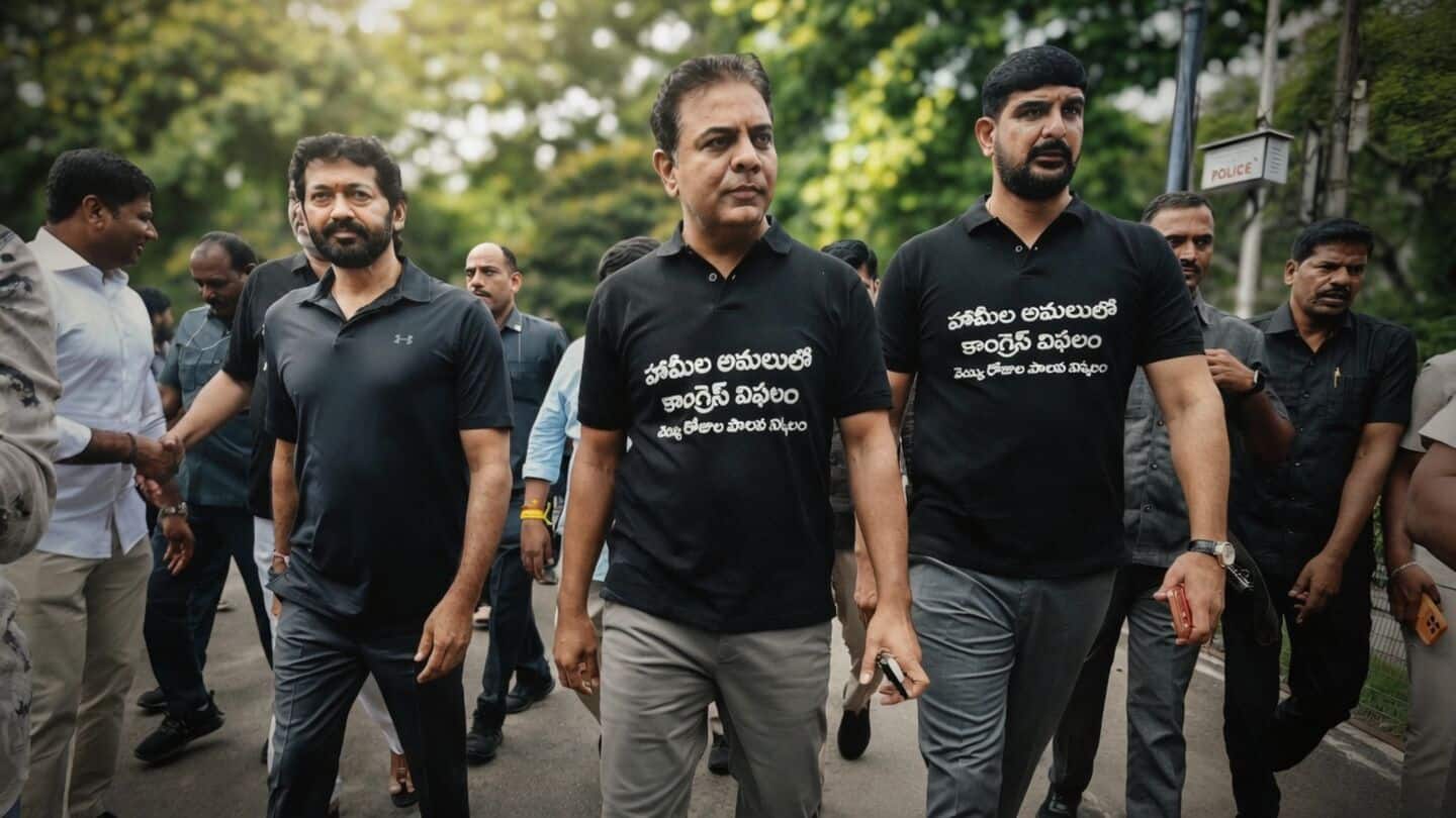 KTR, 19 BRS MLAs suspended from Telangana Assembly 