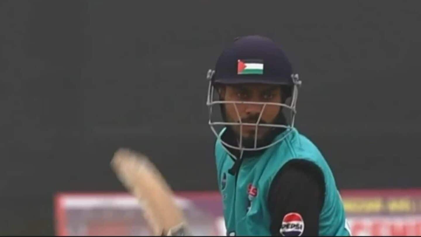 J&K Police launch probe after cricketer dons Palestinian flag helmet