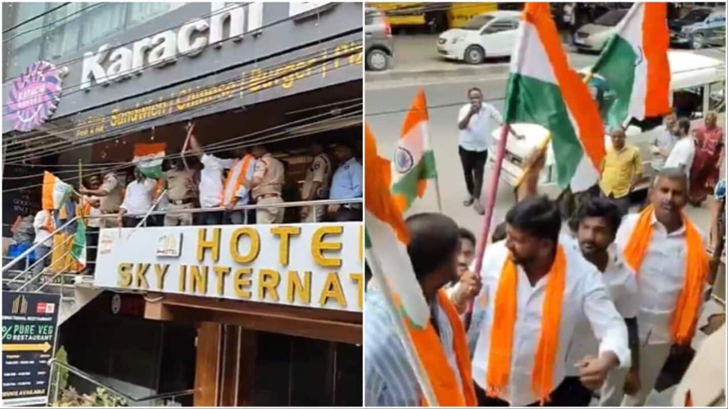 Protesters vandalize Hyderabad's 'Karachi Bakery'; does it have Pakistani links? Protesters vandalize Hyderabad's 'Karachi Bakery'; does it have Pakistani links?