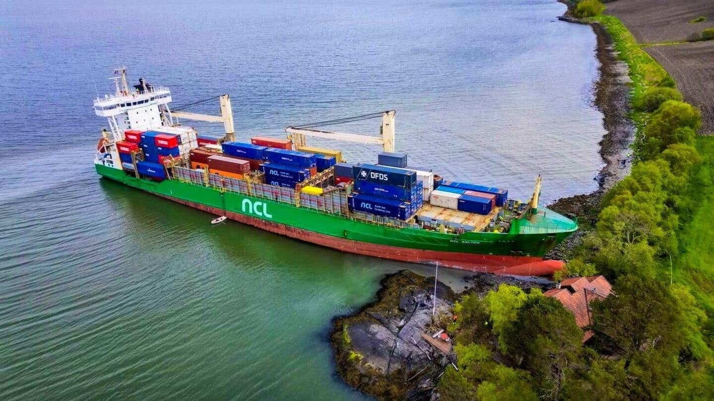 Deep sleeper Norwegian wakes up to 135-meter-long ship in garden Deep sleeper Norwegian wakes up to 135-meter-long ship in garden