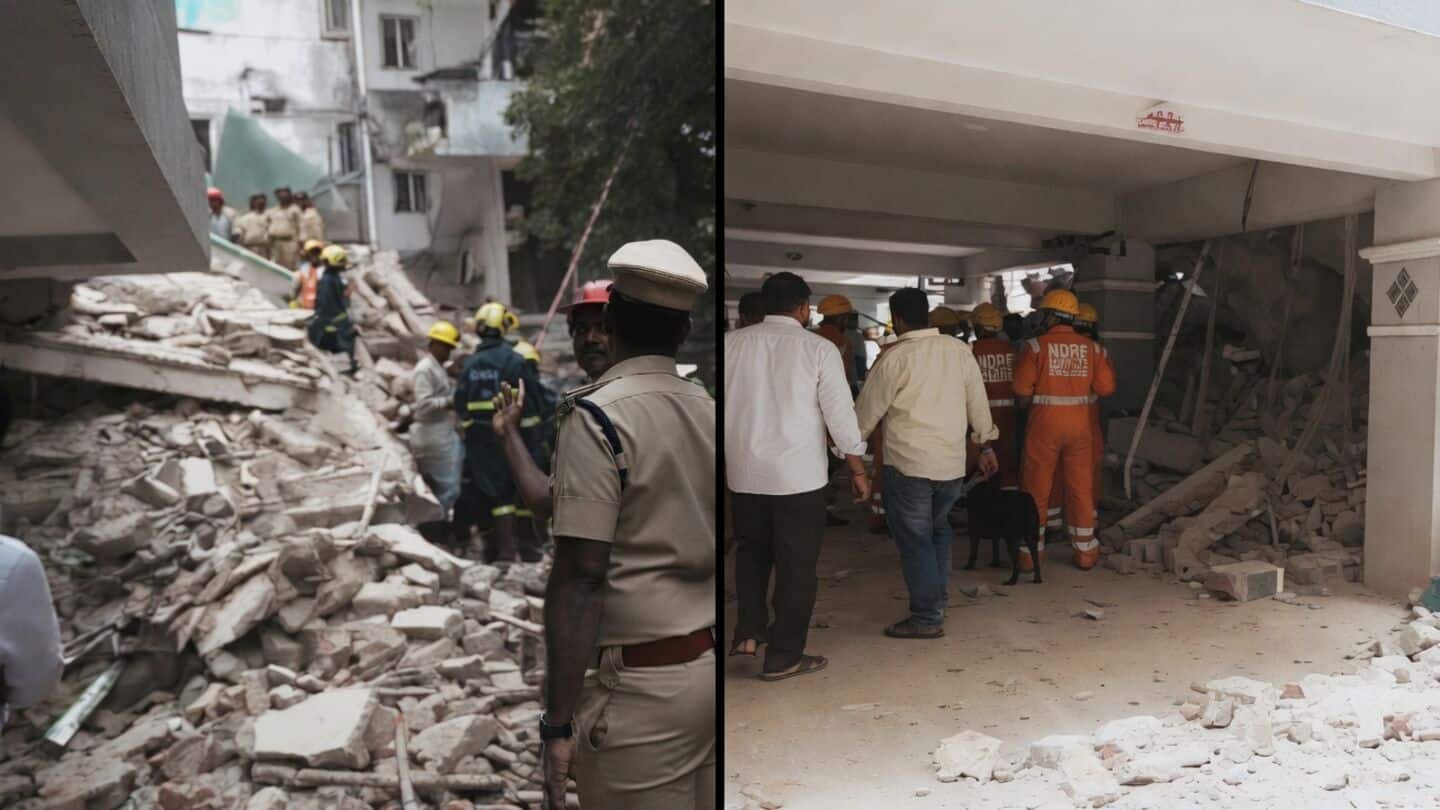 Hyderabad: 7-story under-construction building collapses; 2 dead, several injured 