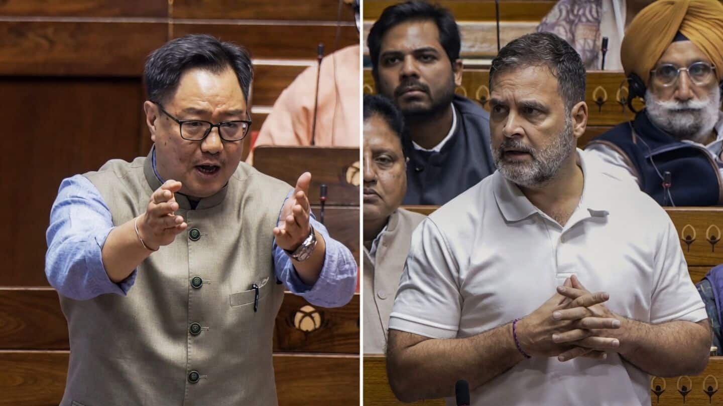 Rijiju-Rahul Gandhi exchange war of words over Women's Reservation Bill