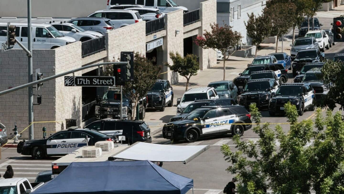 Standoff at California bank after man carrying explosives takes hostages 