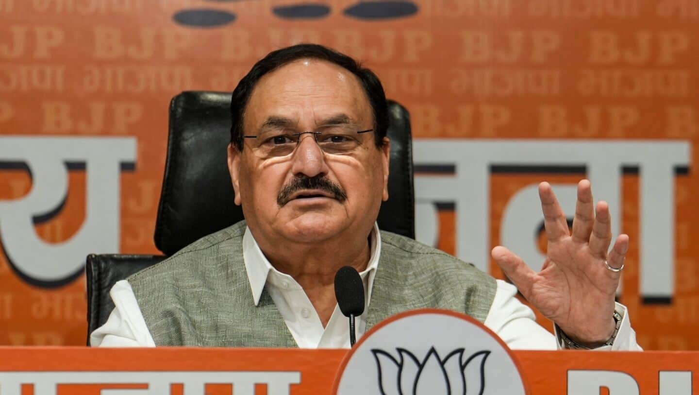 Union minister JP Nadda hospitalized