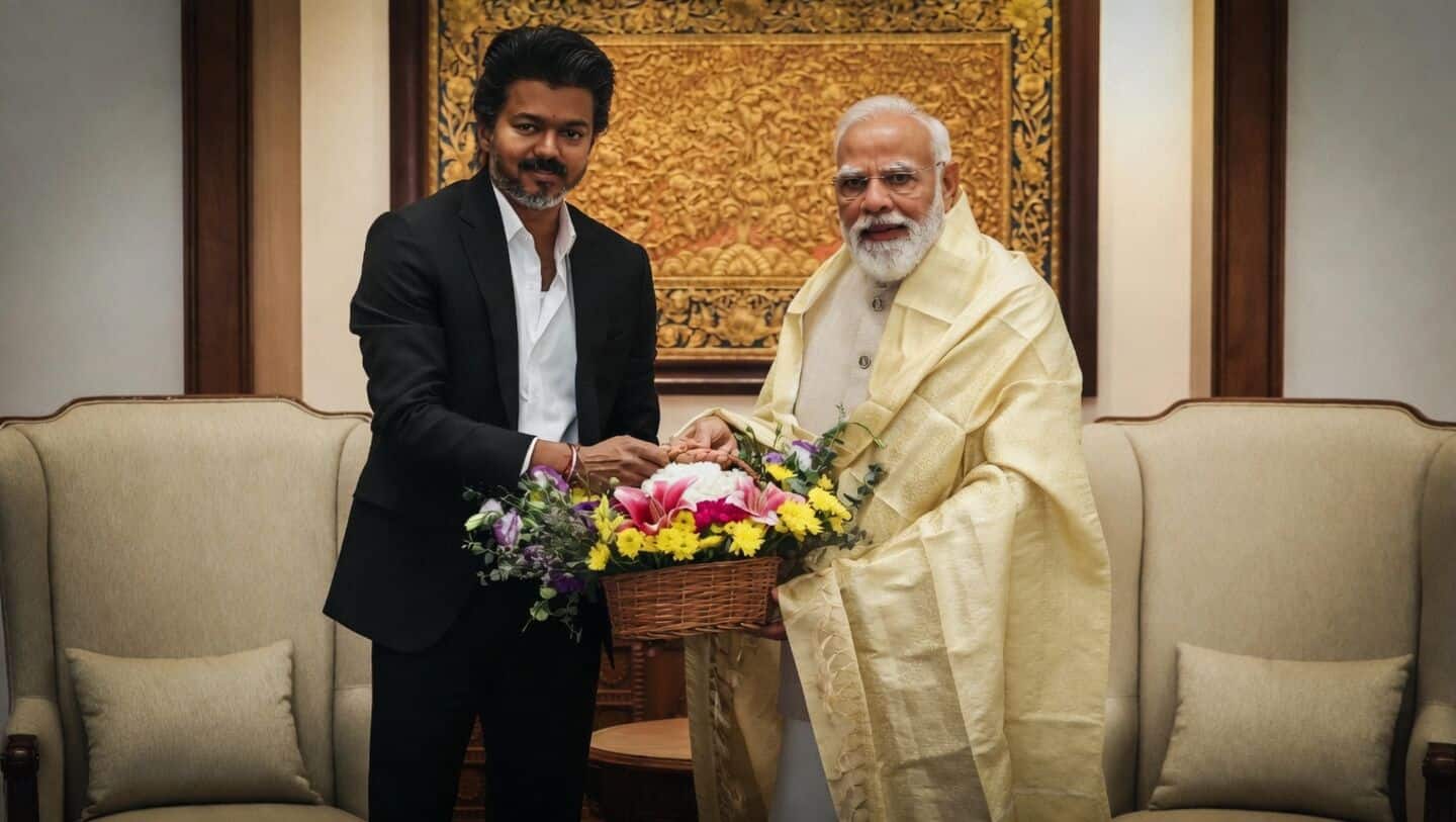 Vijay meets Modi after 12 years for 25 minutes 