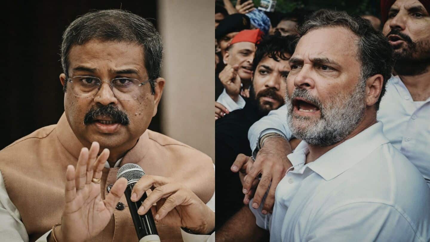 'Using students as political tools': Dharmendra Pradhan on Rahul Gandhi