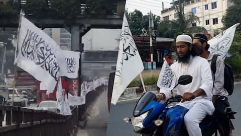 In Bangladesh, 'kalema' flags appear alongside FIFA World Cup flags  