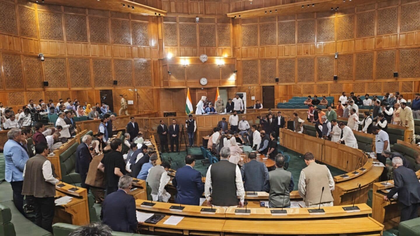 J&K Assembly passes statehood resolution; BJP members walk out