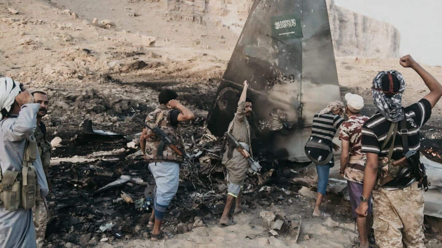 Houthis release video of Saudi F-15 jet they allegedly downed