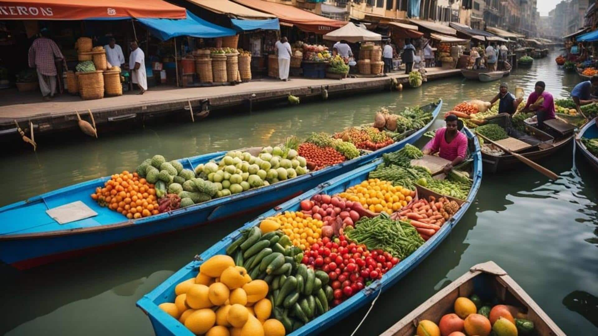 Discovering Africa's floating markets by canoe