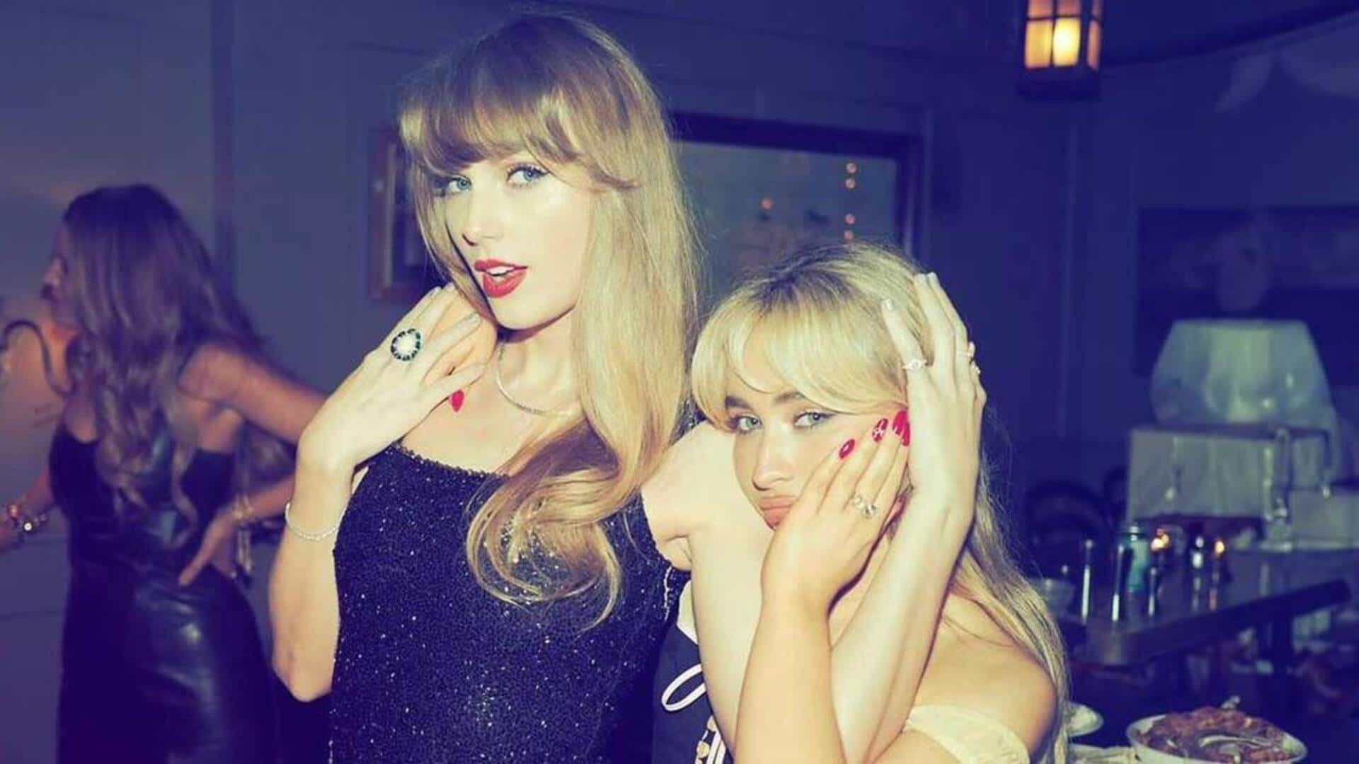 Taylor Swift, Sabrina Carpenter teasing a collab? Fans think so Taylor Swift, Sabrina Carpenter teasing a collab? Fans think so