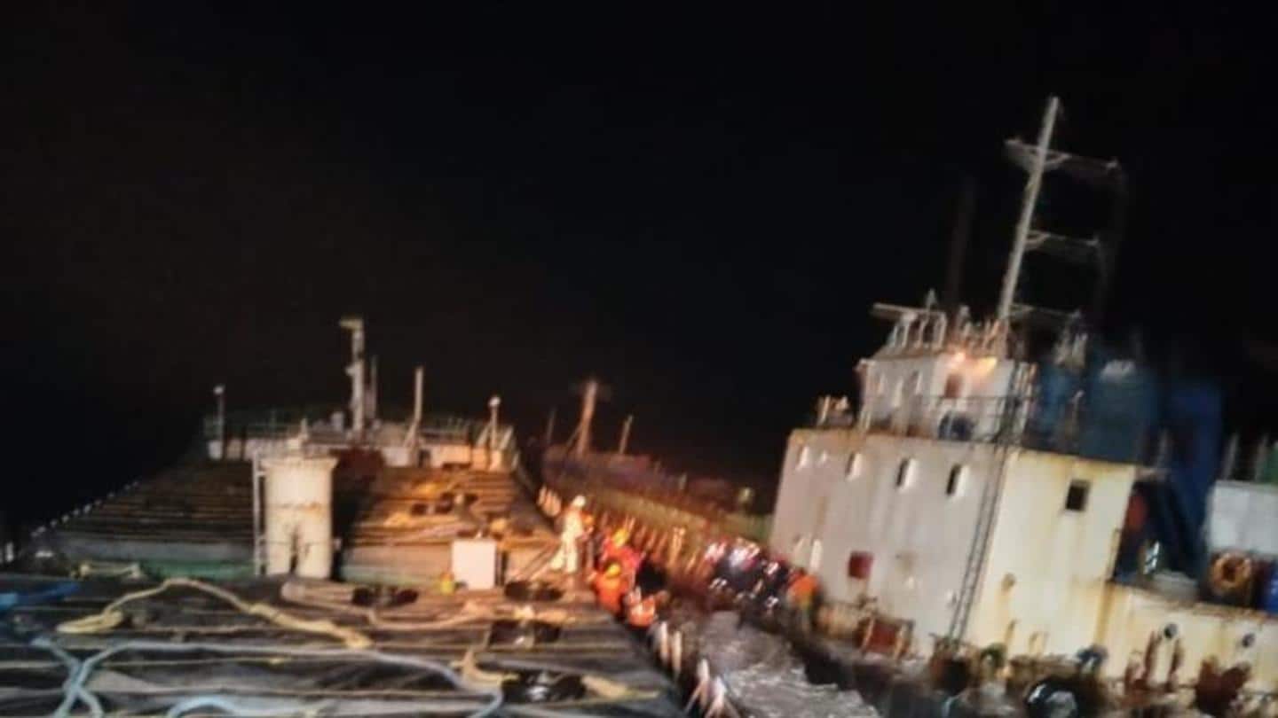 Twelve crew members of distressed merchant vessel rescued near Gujarat