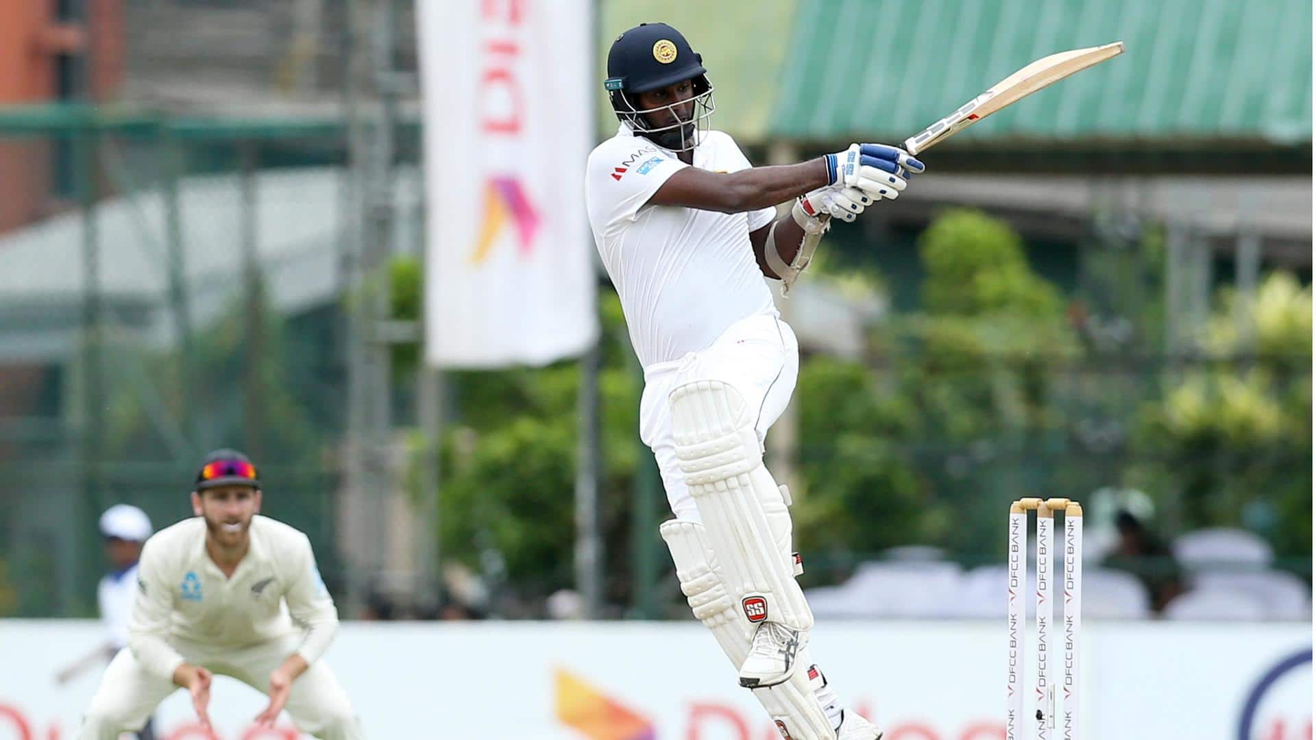 NZ vs SL: Angelo Mathews clocks his 14th Test century