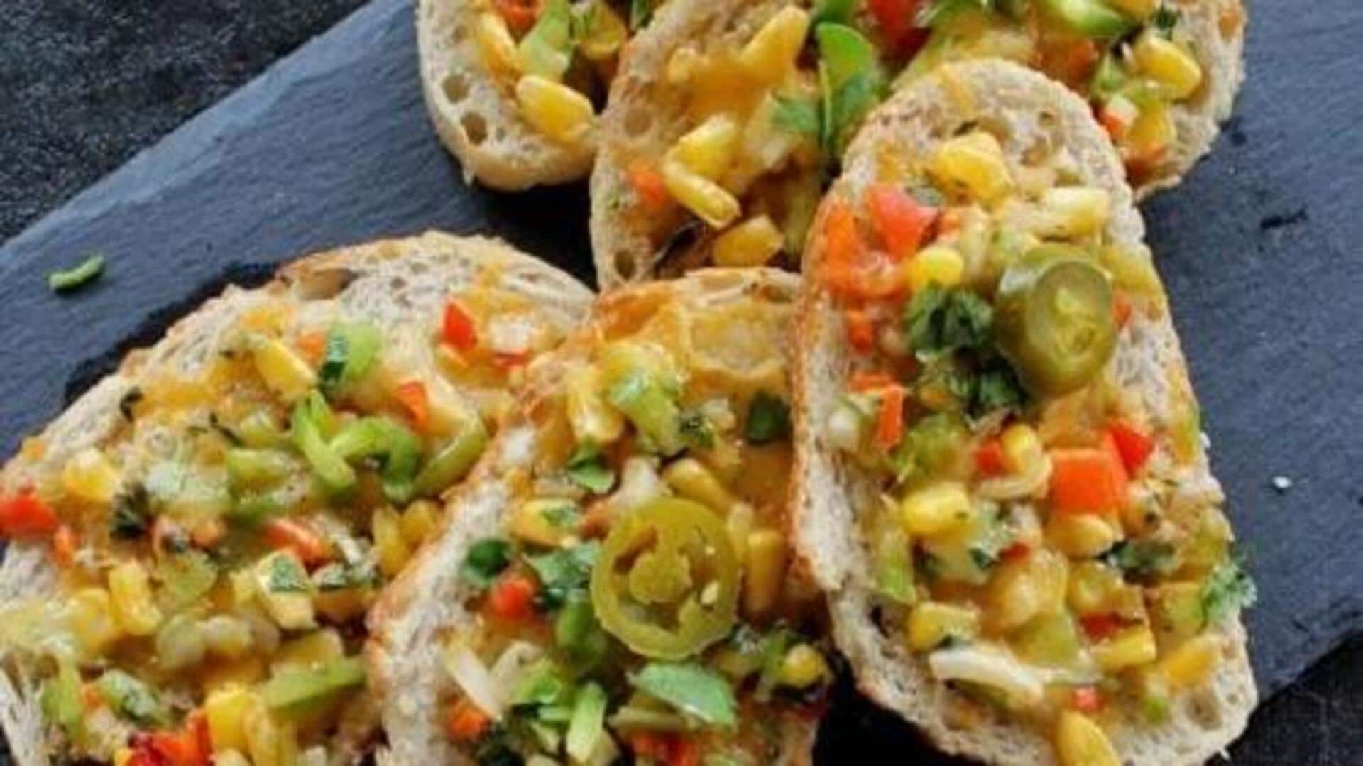 Quick breakfast fix: Masala corn toast Quick breakfast fix: Masala corn toast