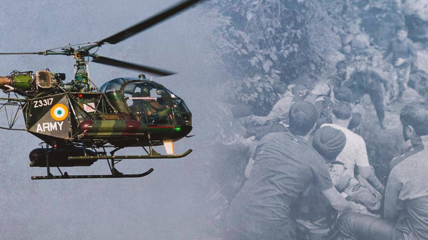 Army's Cheetah helicopter crashes in Arunachal Pradesh's Tawang, pilot killed
