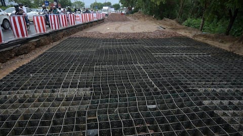 This tech uses waste plastic to build roads. Say what!