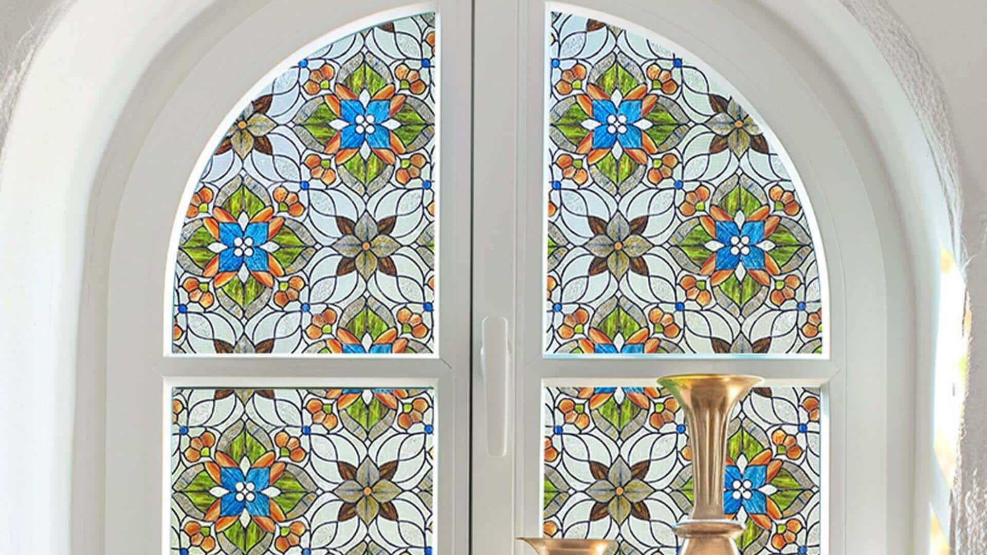 Use glass mosaic to brighten up your living room