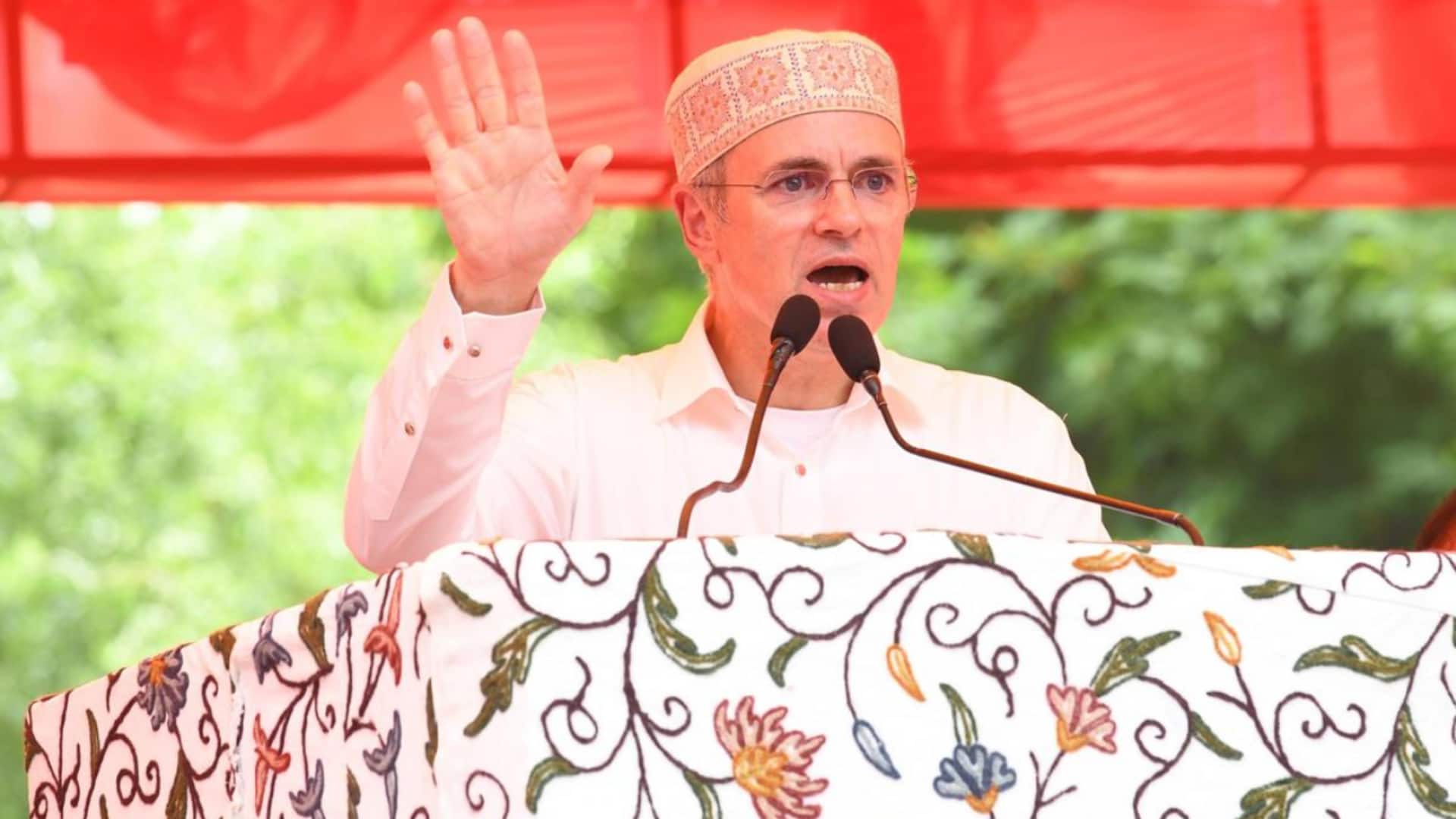 BJP sends ₹100cr legal notice to J&K CM Omar Abdullah 