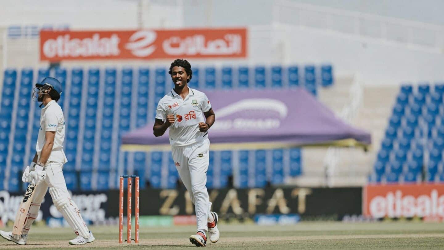 History! Hasan Mahmud becomes first-ever Bangladeshi pacer with Test hat-trick