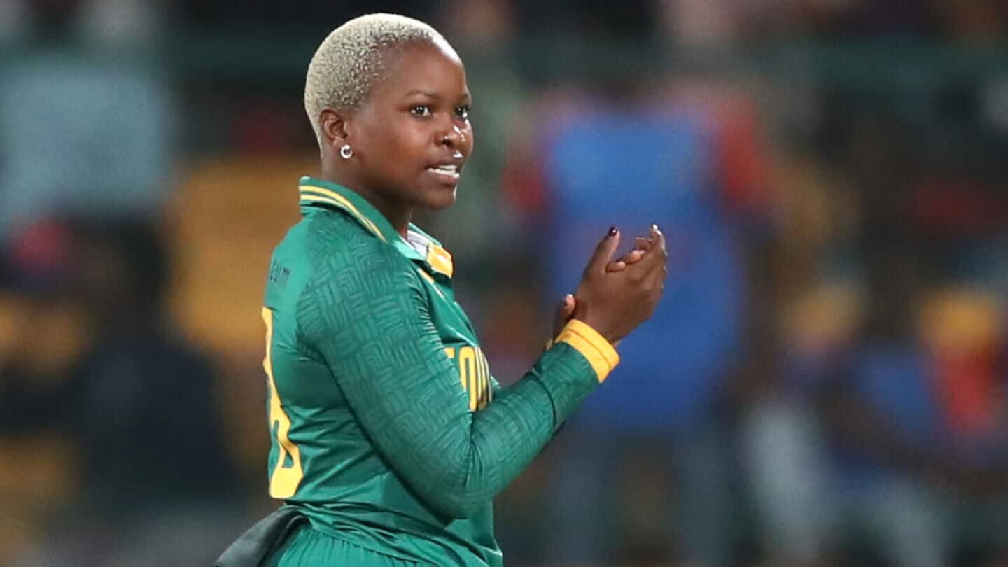 Women's World Cup: SA's Mlaba reprimanded for gesture vs India Women's World Cup: SA's Mlaba reprimanded for gesture vs India