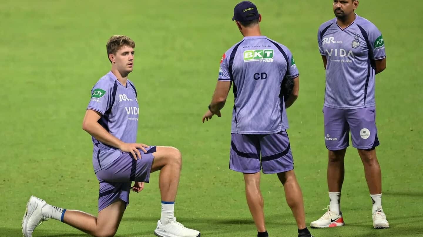 IPL 2026: KKR's Cameron Green spotted bowling at nets 