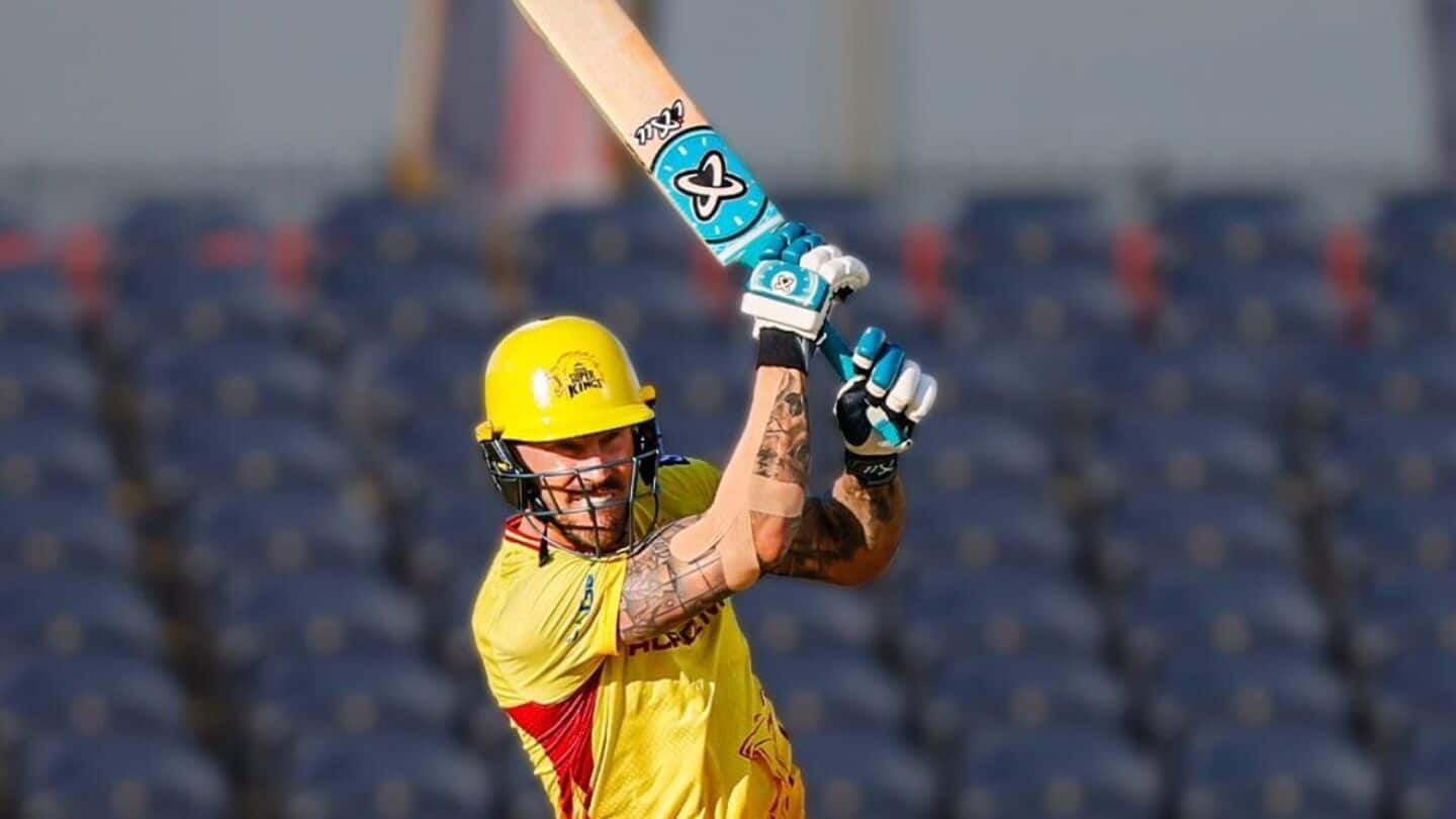 Faf du Plessis scripts multiple records with 3rd MLC century Faf du Plessis scripts multiple records with 3rd MLC century