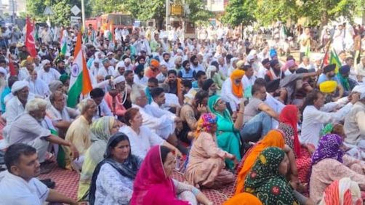Meeting between farmers leaders, Karnal administration ended in deadlock Meeting between farmers leaders, Karnal administration ended in deadlock