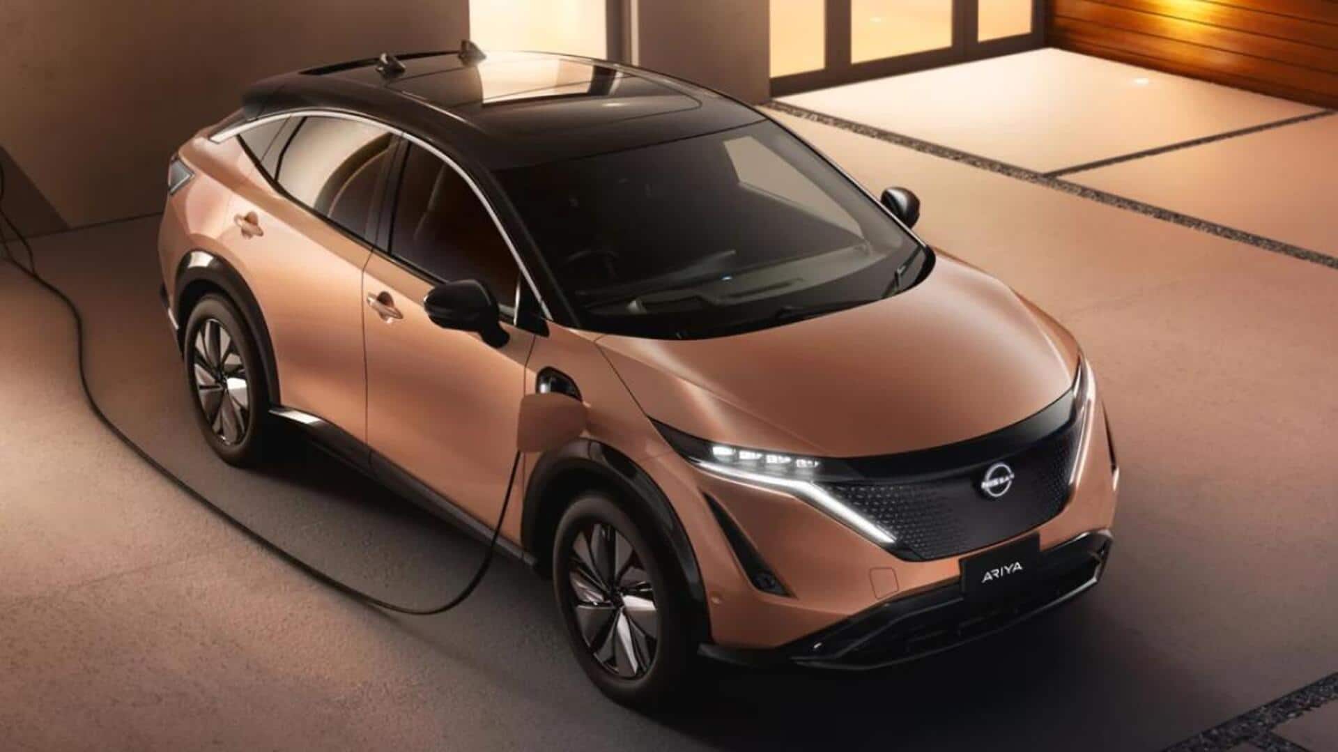 Nissan's all-electric ARIYA spied testing in India: What to expect