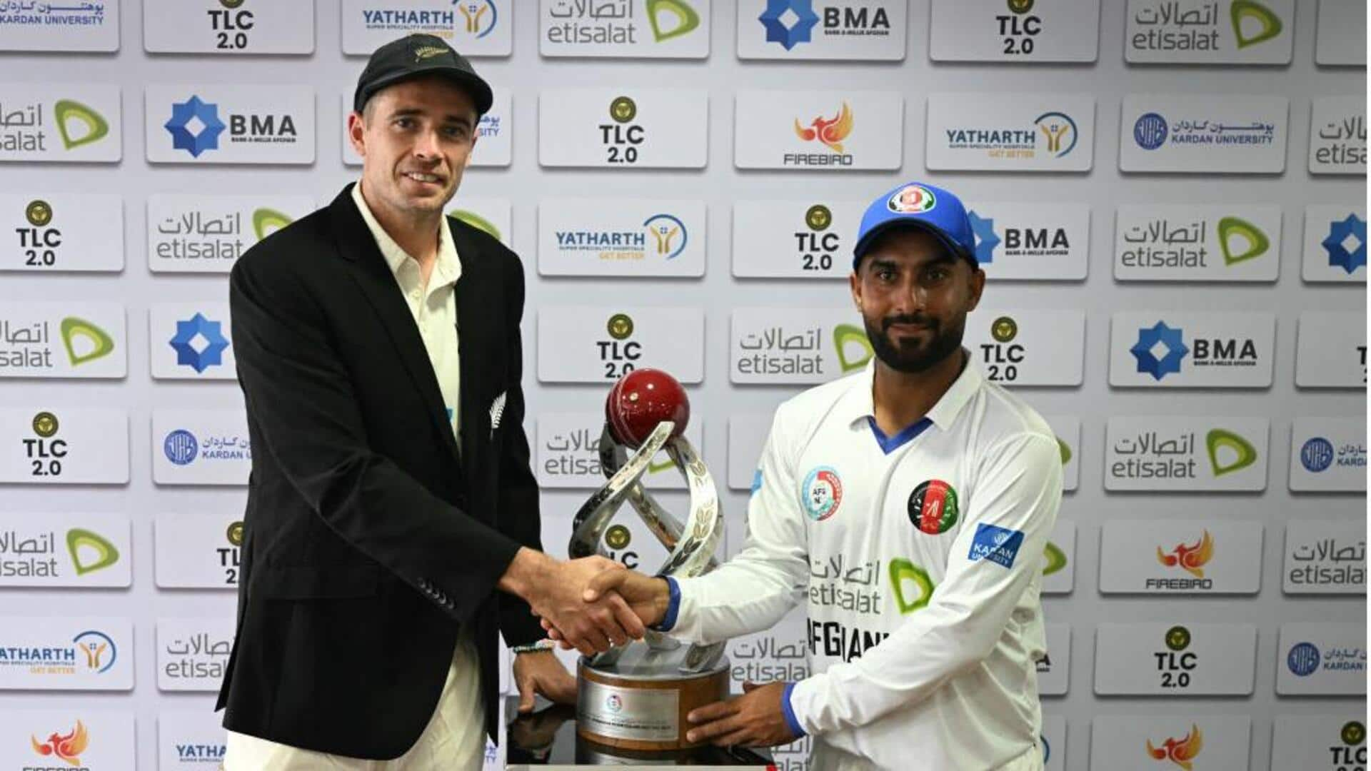 AFG vs NZ, 1st Test: Wet outfield delays toss 