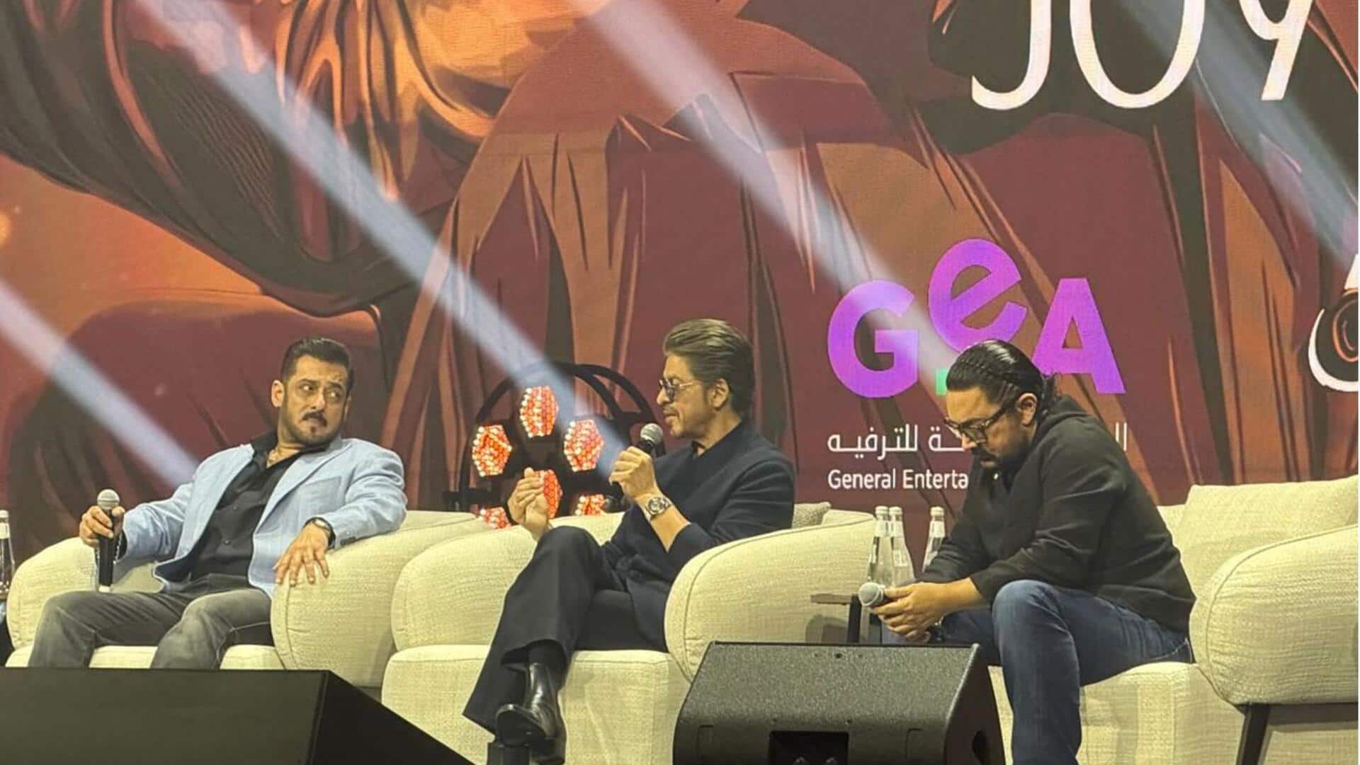 'It'll be a dream': SRK teases film with Salman, Aamir 'It'll be a dream': SRK teases film with Salman, Aamir
