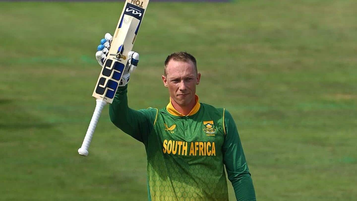 SA's Rassie van der Dussen hammers fourth ODI hundred: Stats