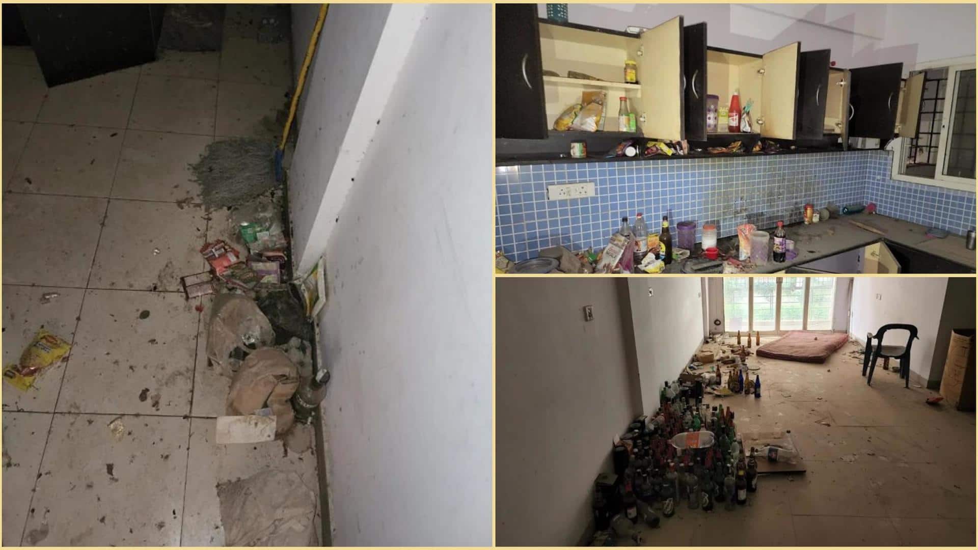 Liquor bottles, dirty mattress: Bengaluru tenant leaves behind unbelievable mess