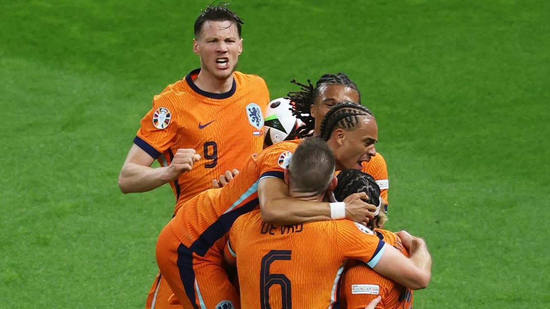 Euro 2024, Netherlands overcome Turkey 2-1 in quarters: Key stats