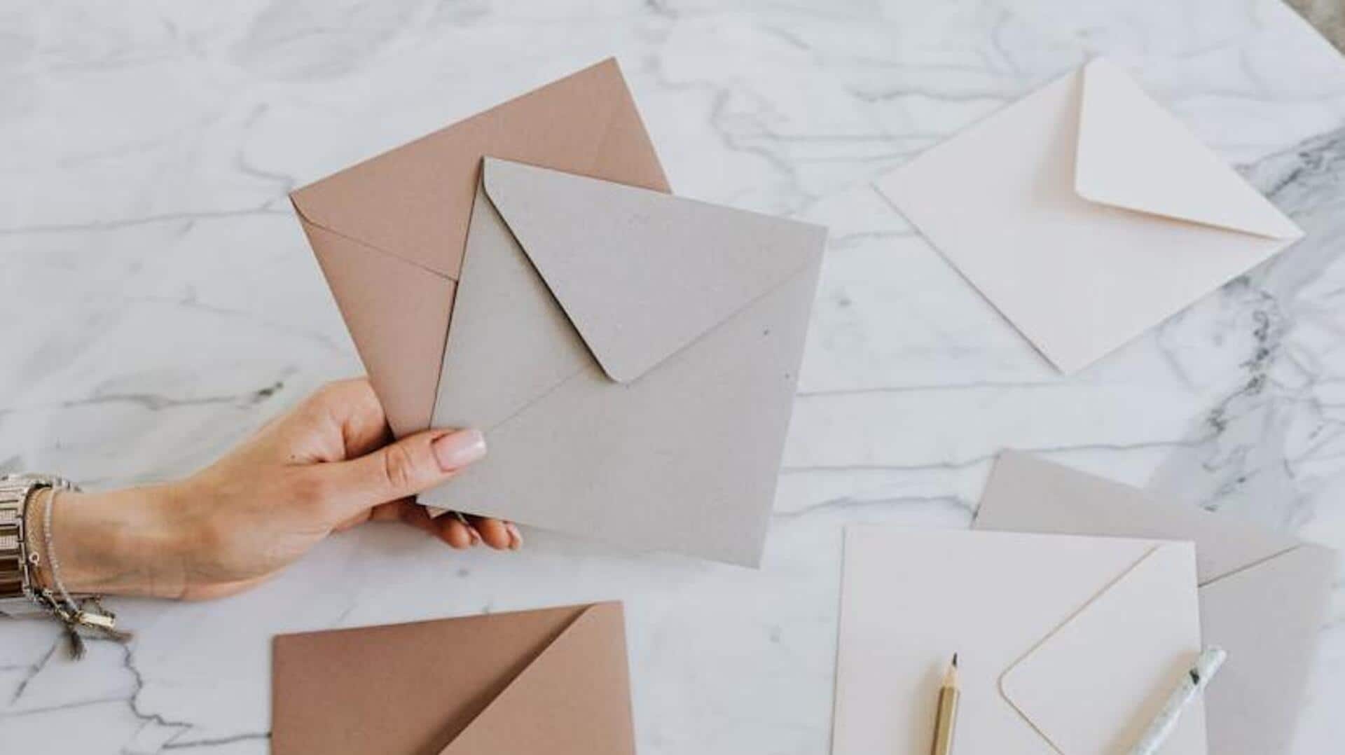 Make envelopes at home with these DIY techniques