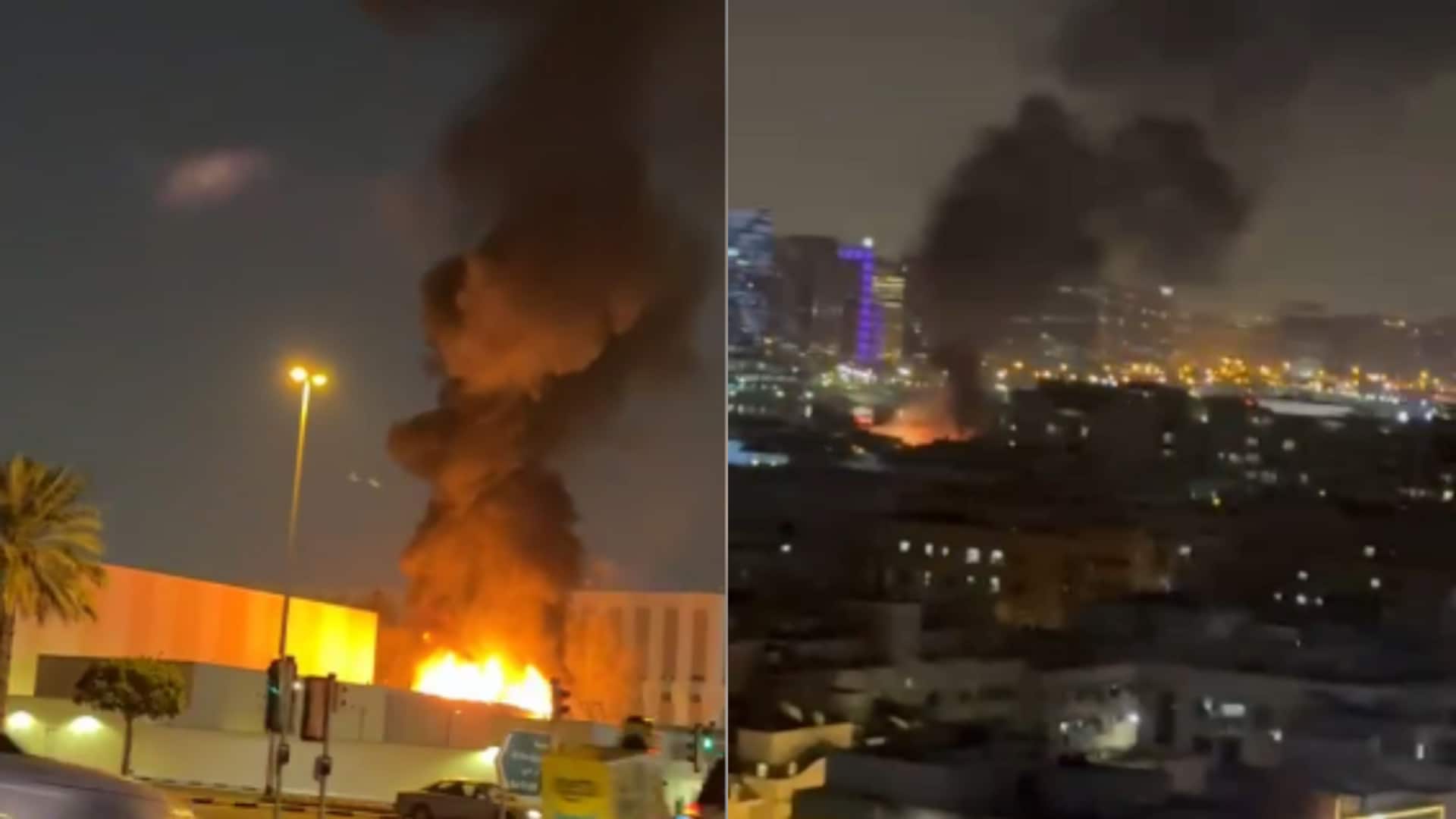 Video: Flames, black smokes after US consulate in Dubai attacked 