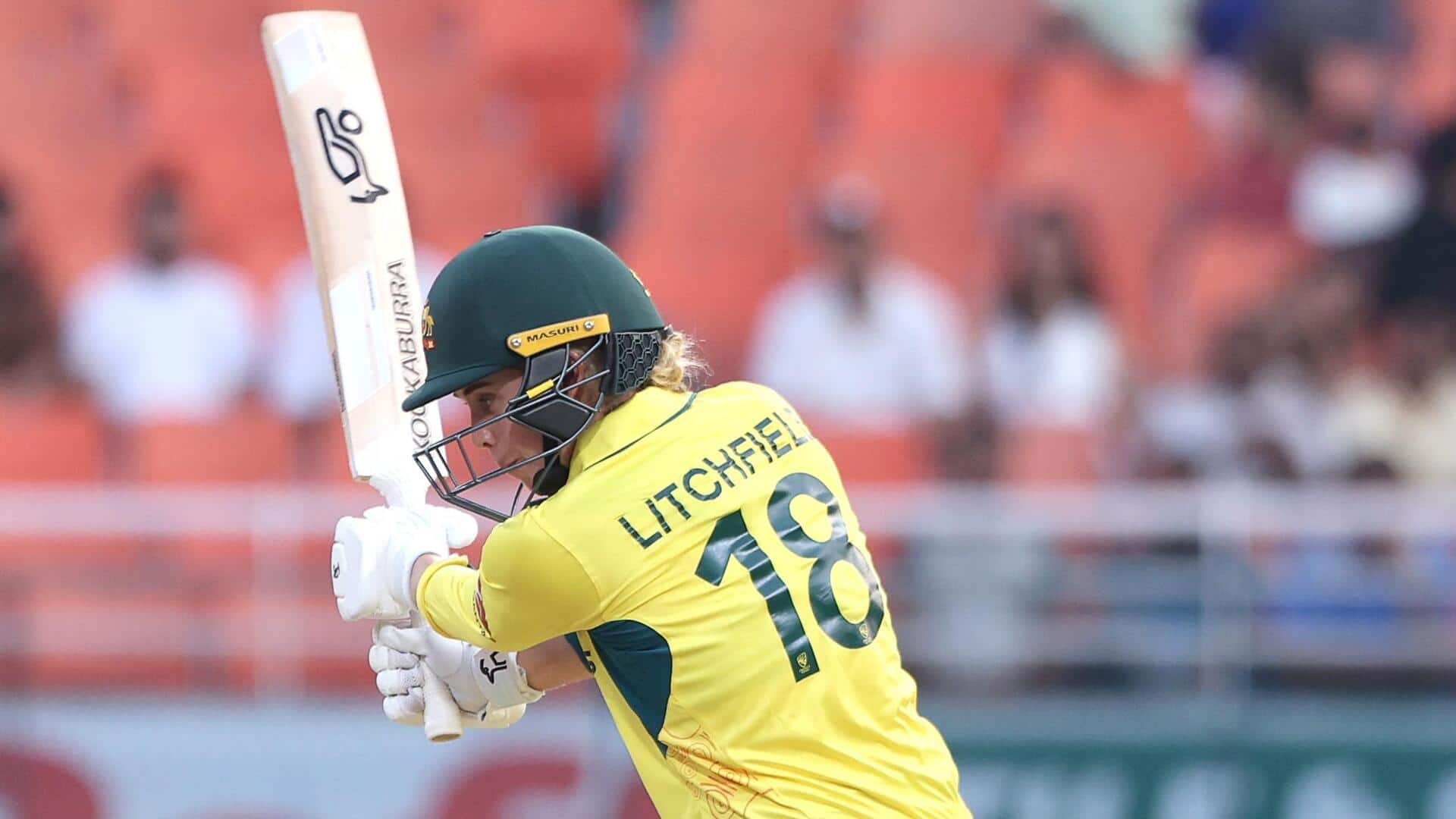 Australia's Phoebe Litchfield slams her seventh WODI half-century: Key stats Australia's Phoebe Litchfield slams her seventh WODI half-century: Key stats