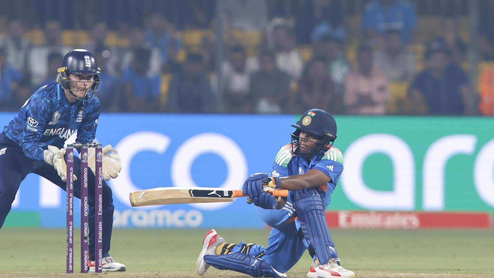 Deepti Sharma registers her 4th WODI fifty against England: Stats Deepti Sharma registers her 4th WODI fifty against England: Stats