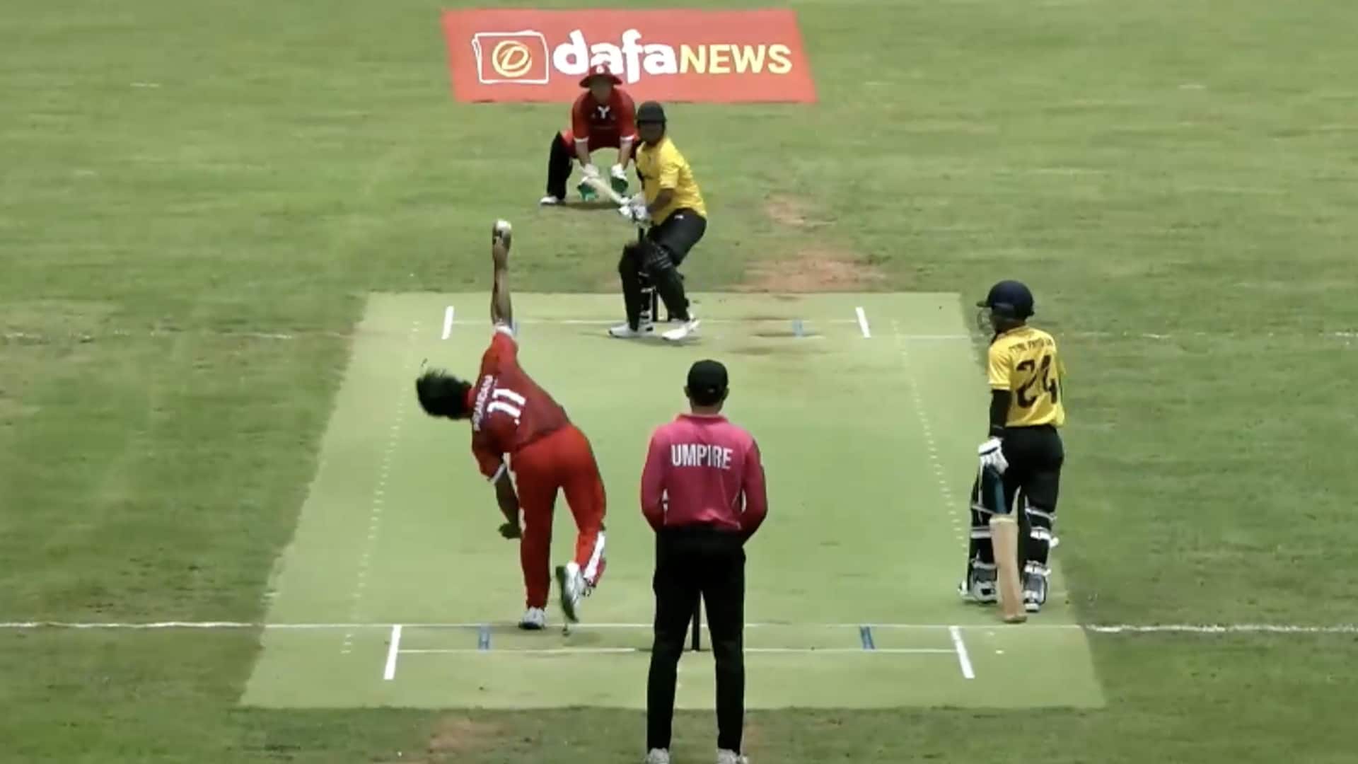 Indonesia's Gede Priandana takes five wickets in an over: Stats
